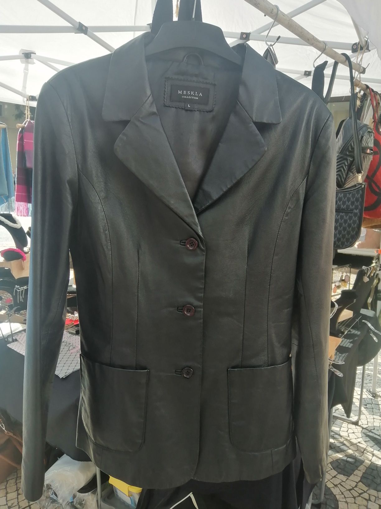 Casaco  Blazer em pele