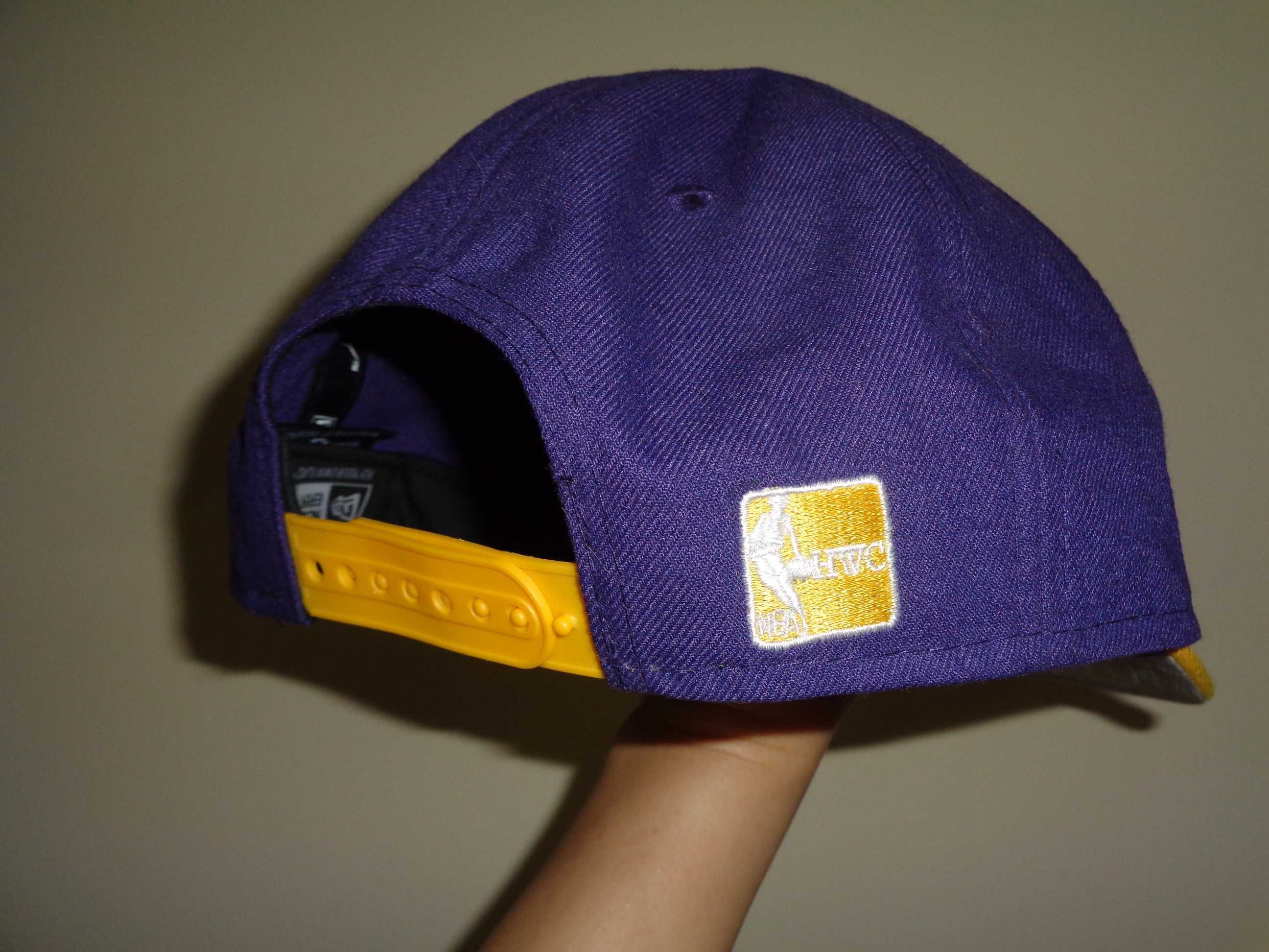 NBA LAKERS Los Angeles NEW ERA Hardwood Classics bejsbolówka r. M-L