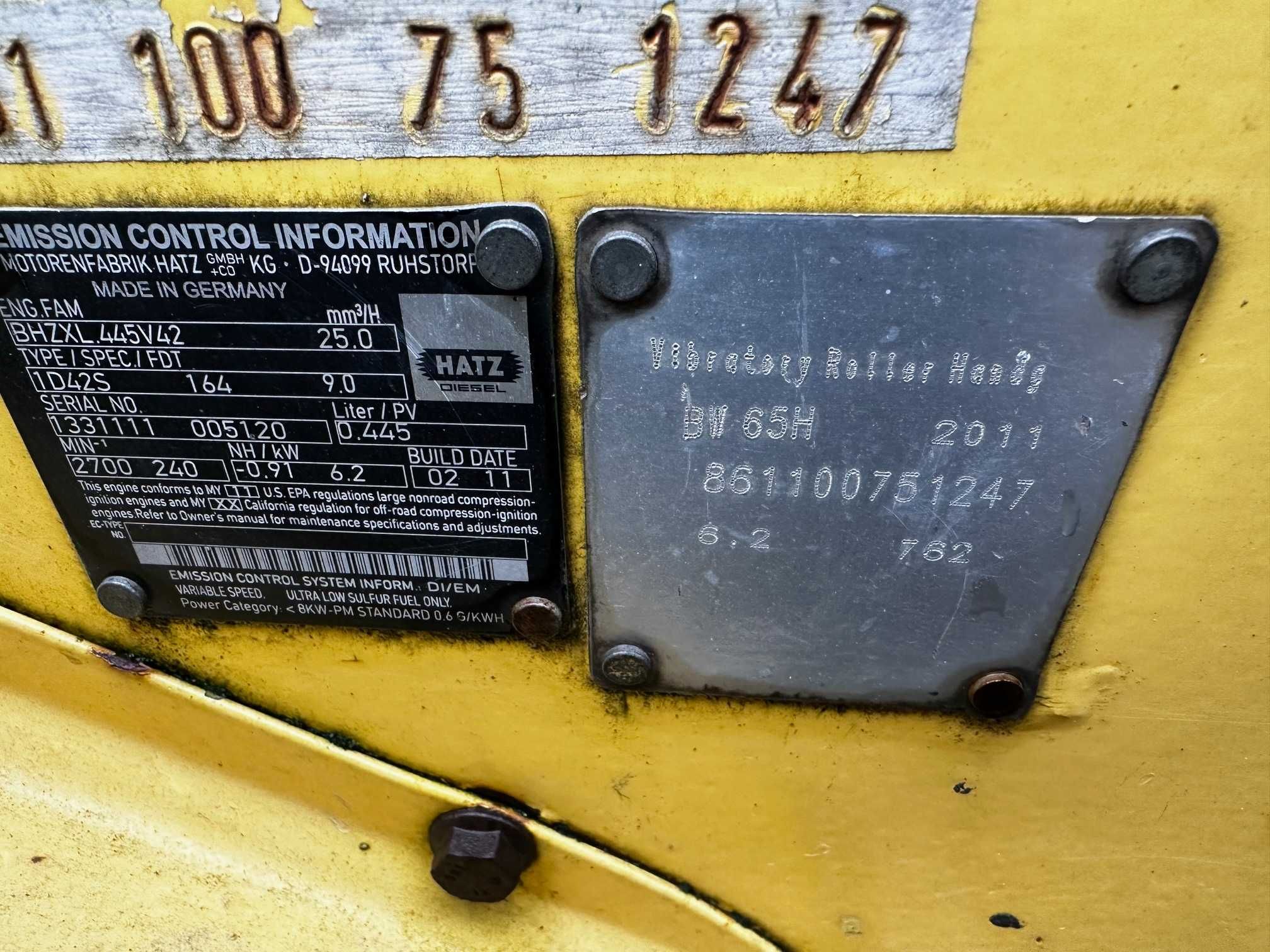 walec zagęszczarka Ammann ARW65 Bomag BW65 + BPR45/55D pakiet 5 sztuk