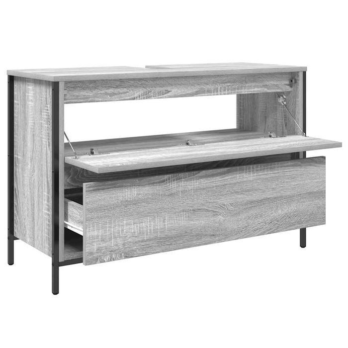 vidaXL Szafka pod umywalkę łazienkową z szufladami 90x34,5x60 cm
