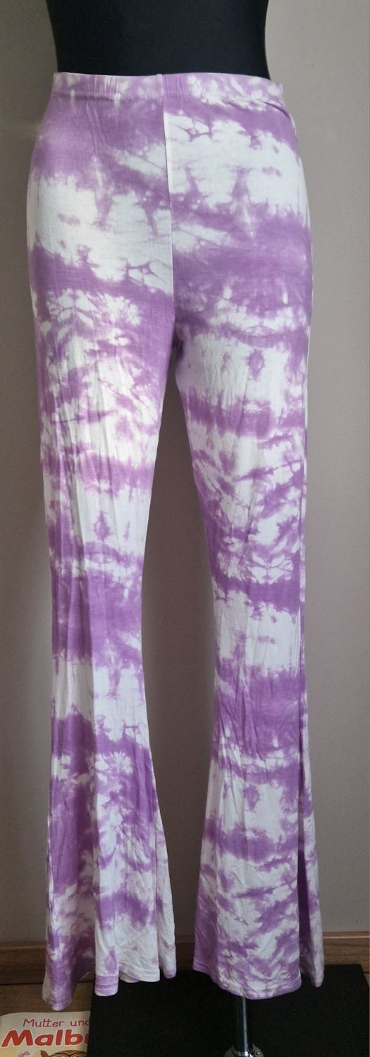 Nowe Spodnie legginsy   z rozszerzanymi nogawkami r.40 L