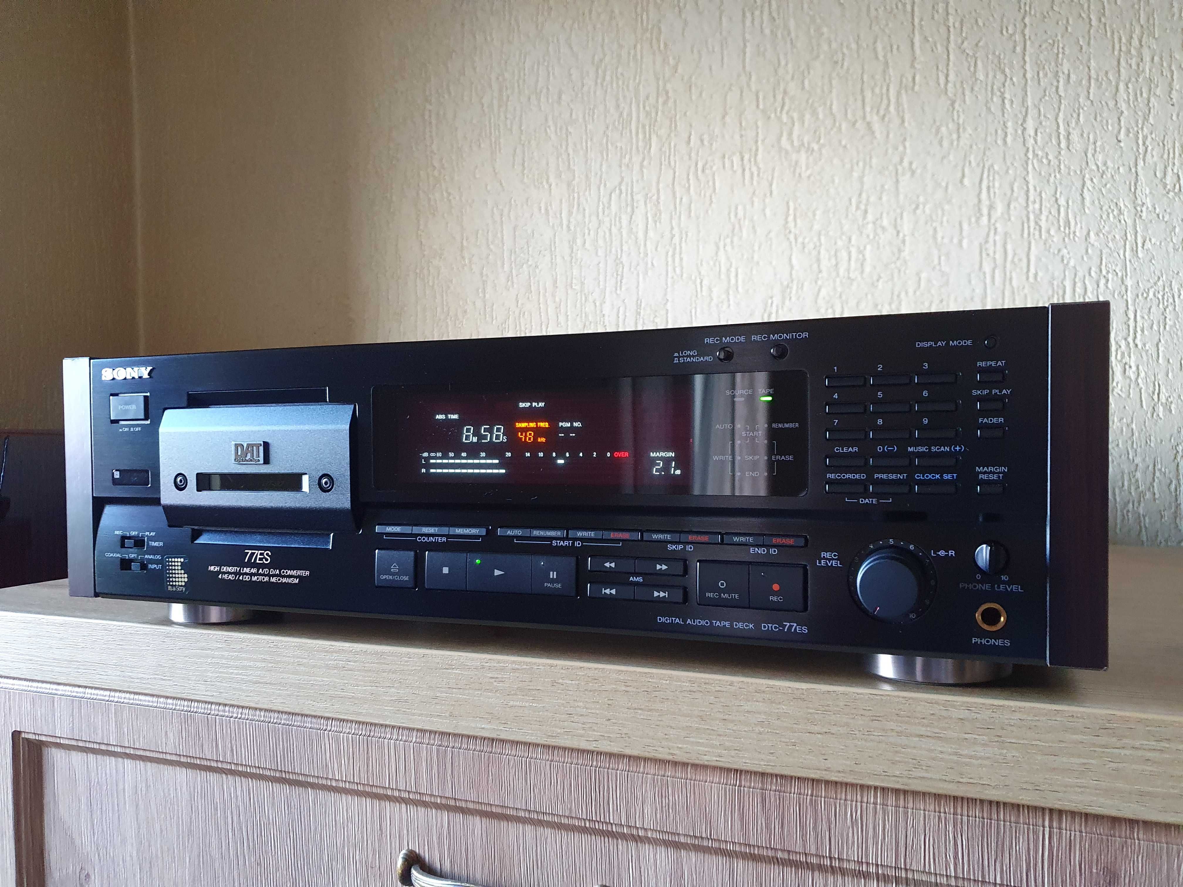 Sony audio tape deck dtc 77es