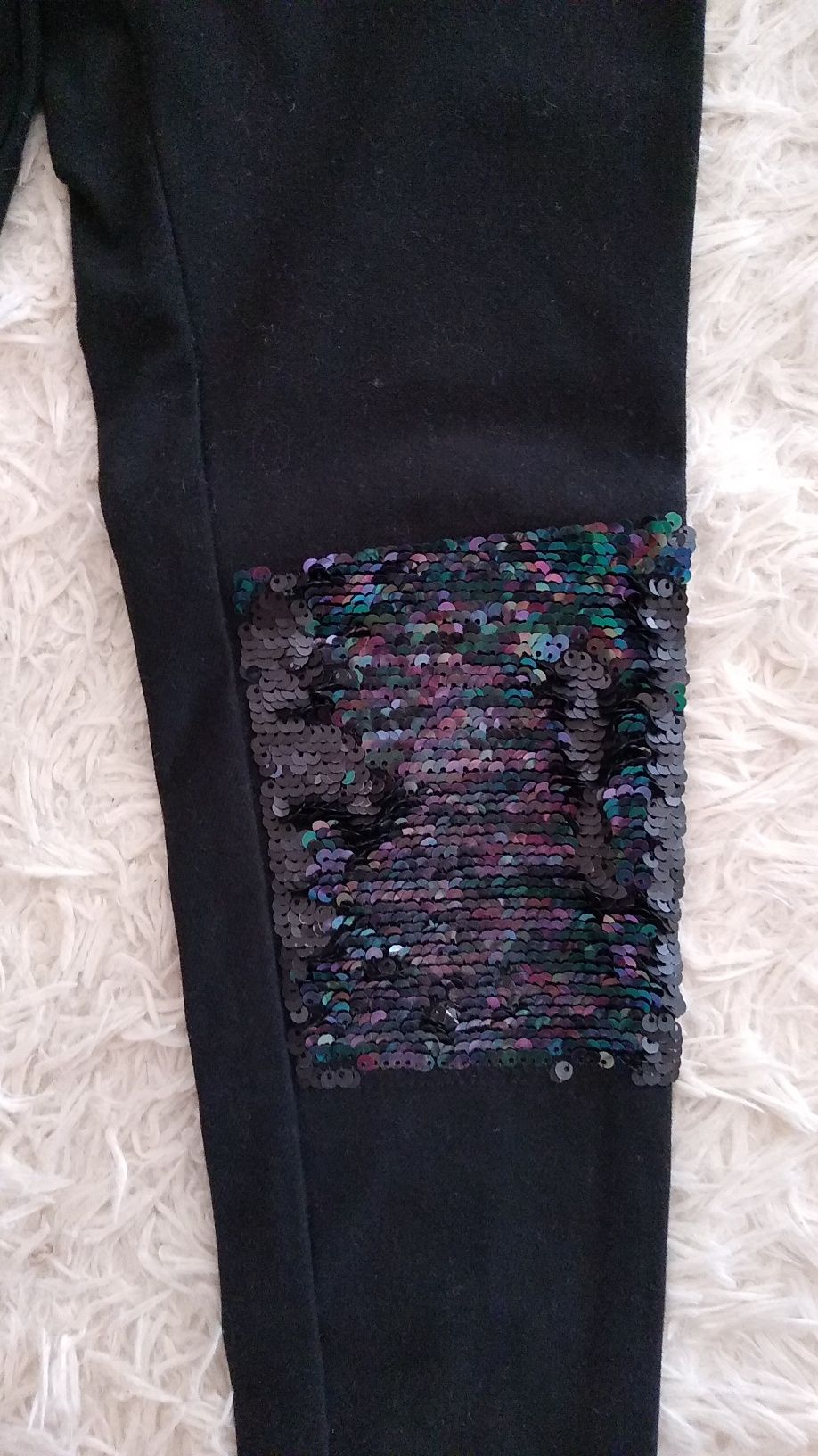 H&M 152 legginsy tregginsy cekiny