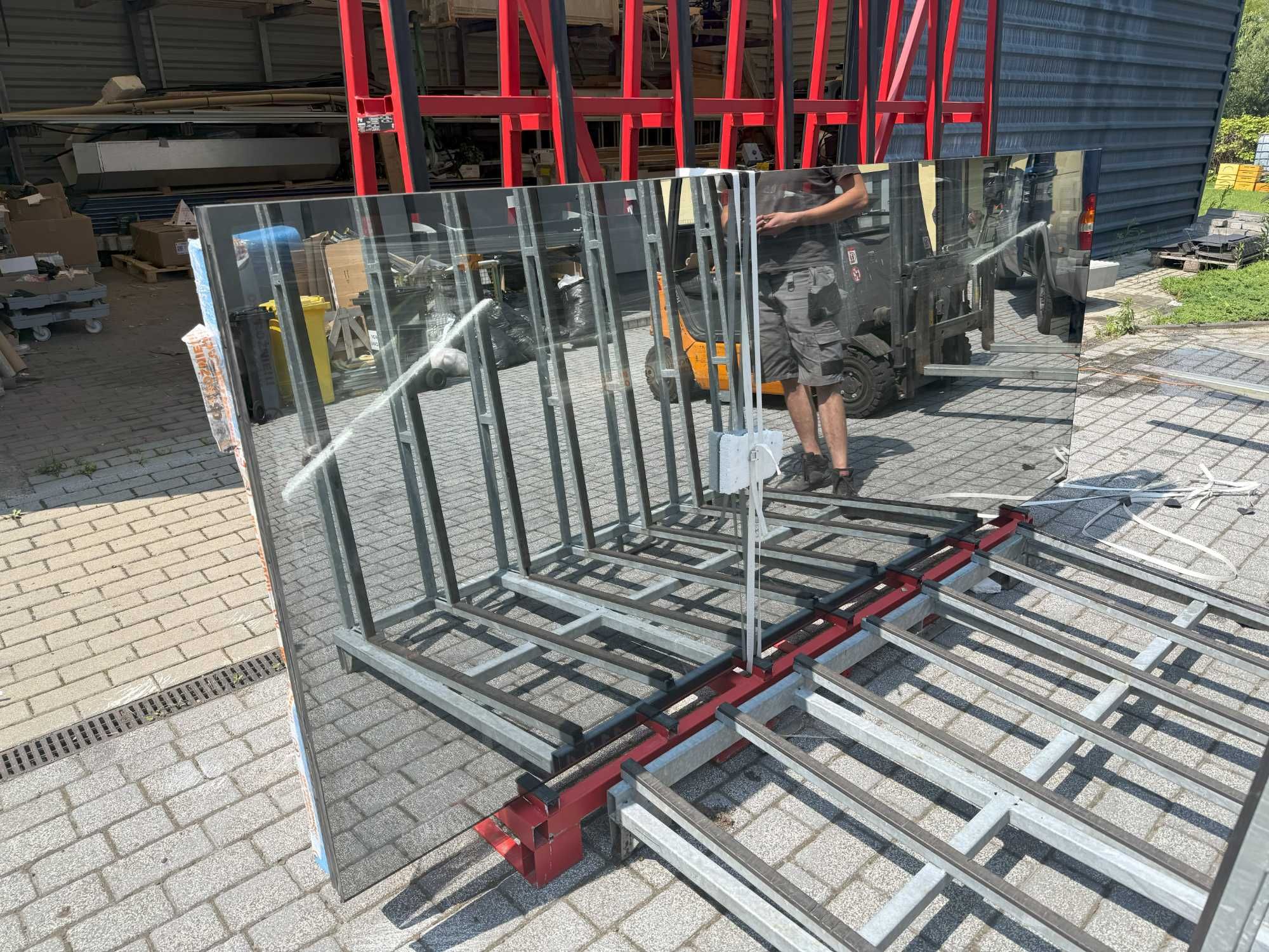 Okno fix, szkło weneckie, wymiar 1.116x2.860 mm pakiet potrójny, EI 60