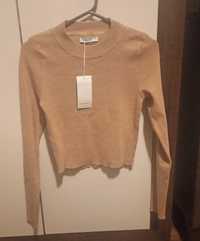 Sweter cropp Reserved 36 s beżowy nowy