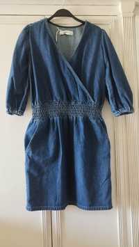 Denimowa, jeansowa sukienka Reserved r.36 S