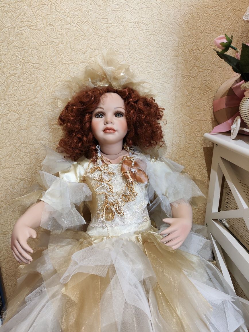 Кукла фарфоровая фея, 75 см