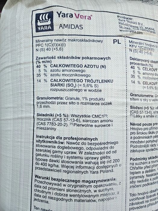 Mocznik AMIDAS YARA cena brutto