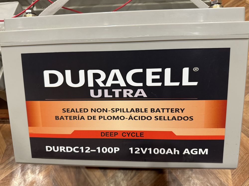 Продам аккумулятори DURACELL ULTRA 12V 100ah AGM DEEP та балансир