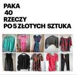Paka ubran paka rzeczy 40 przedmiotow 5 zl sztuka okazja