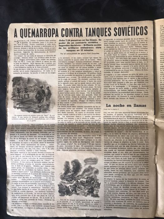 Revista propgndq Nazi DER ADLER número 1 - edição ibérica