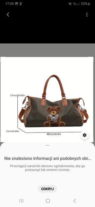 Torba podróżna średnia nowa