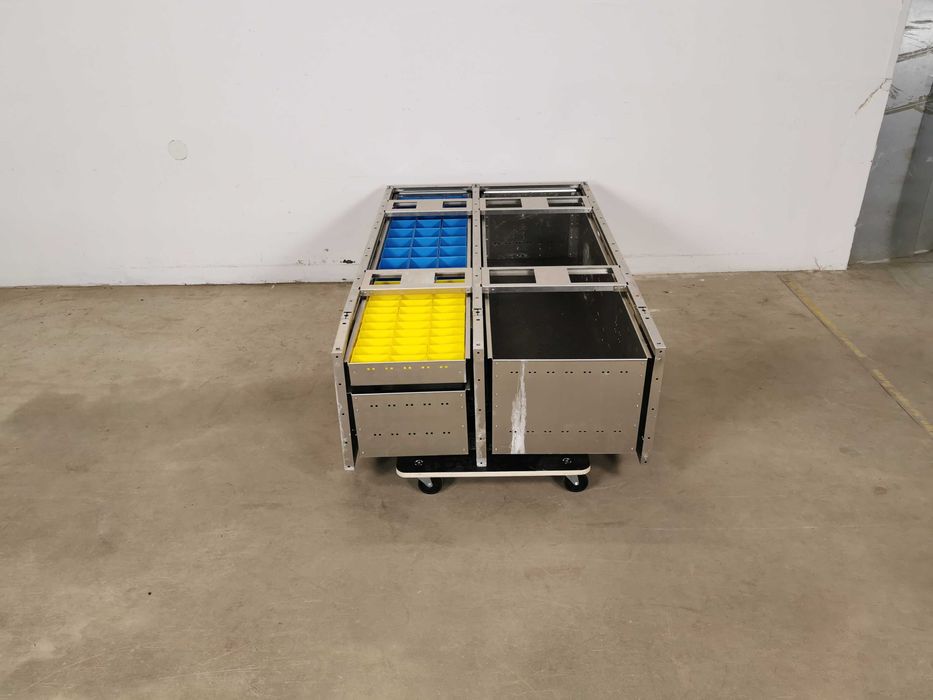 Szuflady dolne podłogowe do busa auta regał samochodowy serwisowy