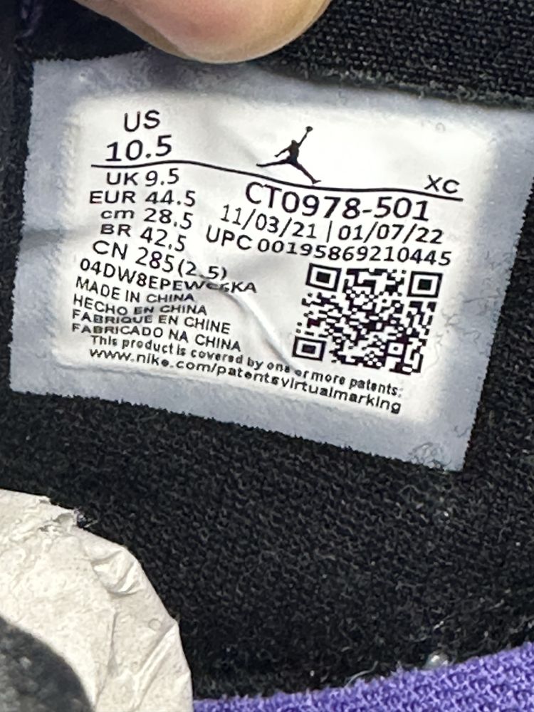 Buty Nike Air Jordan 1 Zoom CMFT Crater Purple 44,5
