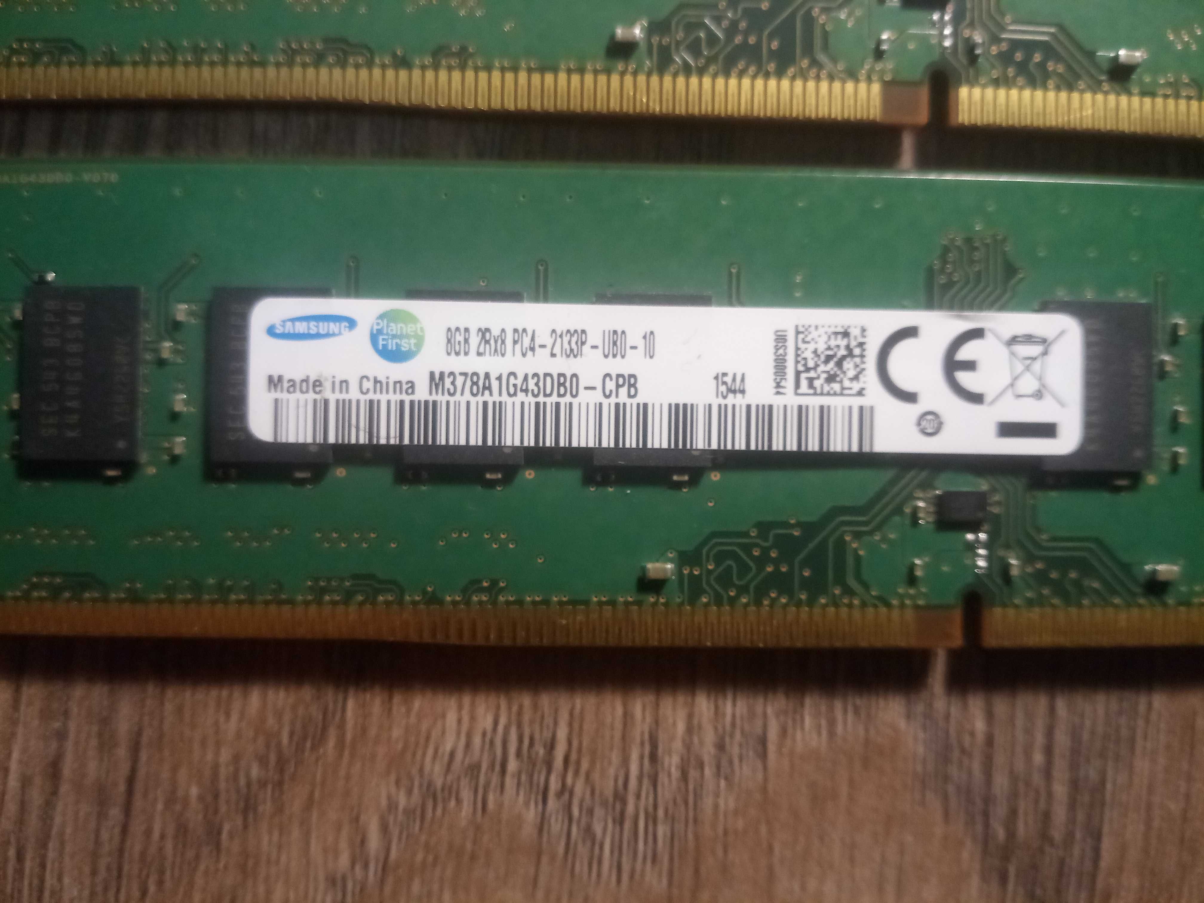 Оперативна пам'ять DDR4, 16gb 2133, Samsung (2x8) gb