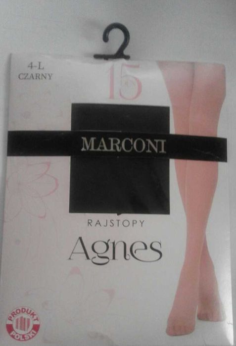 Rajstopy 15 den Marconi Agnes 4 - L CZARNE