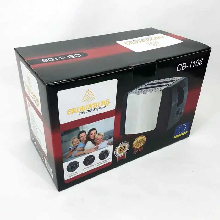 НЕМЕЦКИЙ Тостер Crownberg CB 1106 750 Вт тостерница