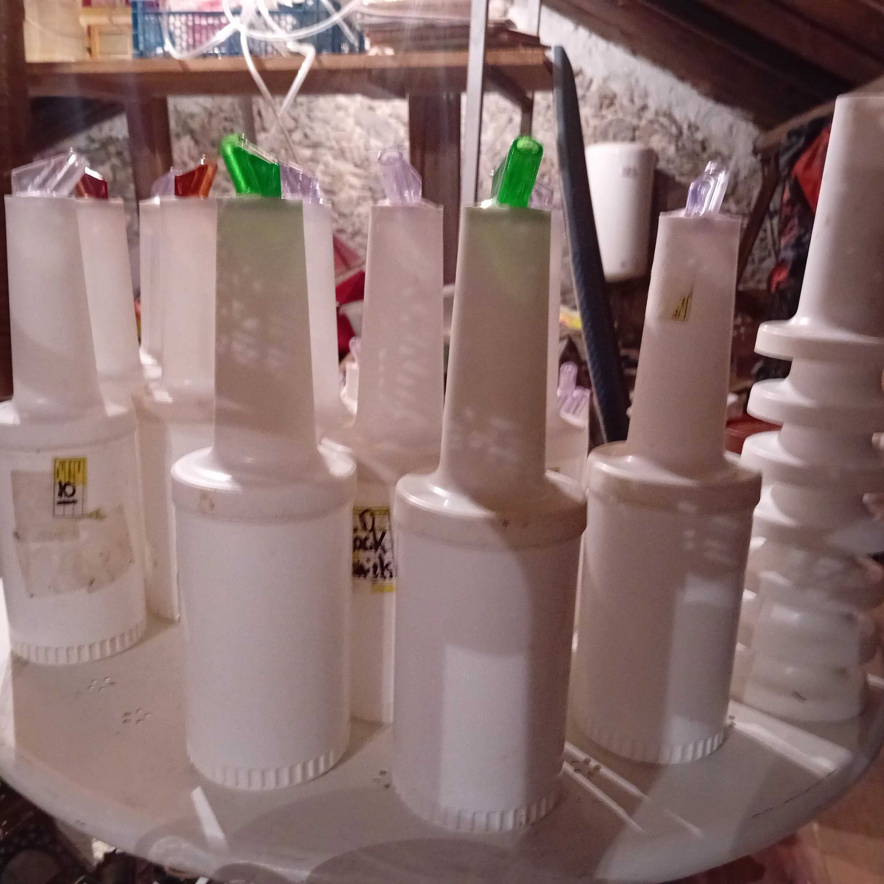 Material de restauração, garrafas de toping