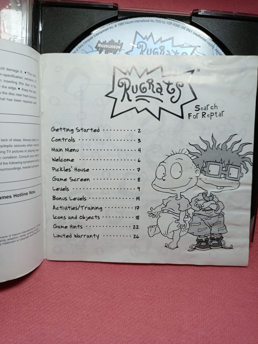 Rugrats na PlayStation 1 psx ps1
