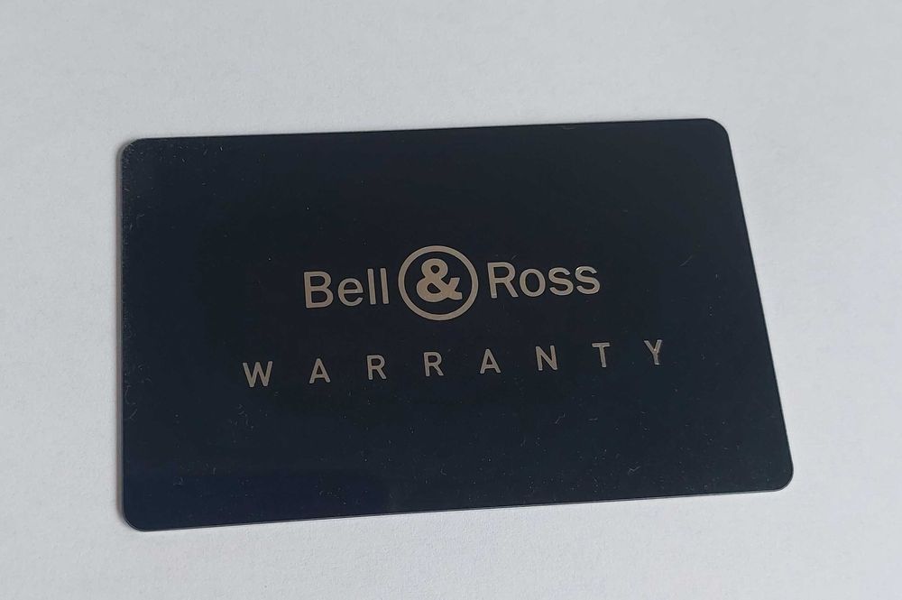 Bell&Ross garantia international em branco