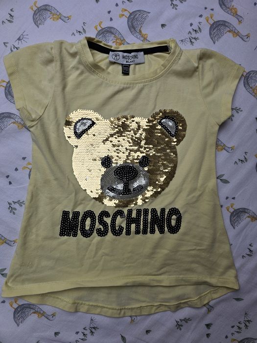 Moschino śliczna bluzeczka z misiem. Rozmiar 110