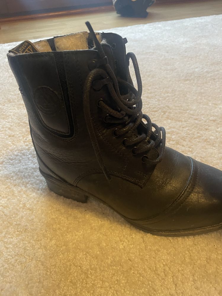 Ocieplane buty do jazdy konnej rozm 38