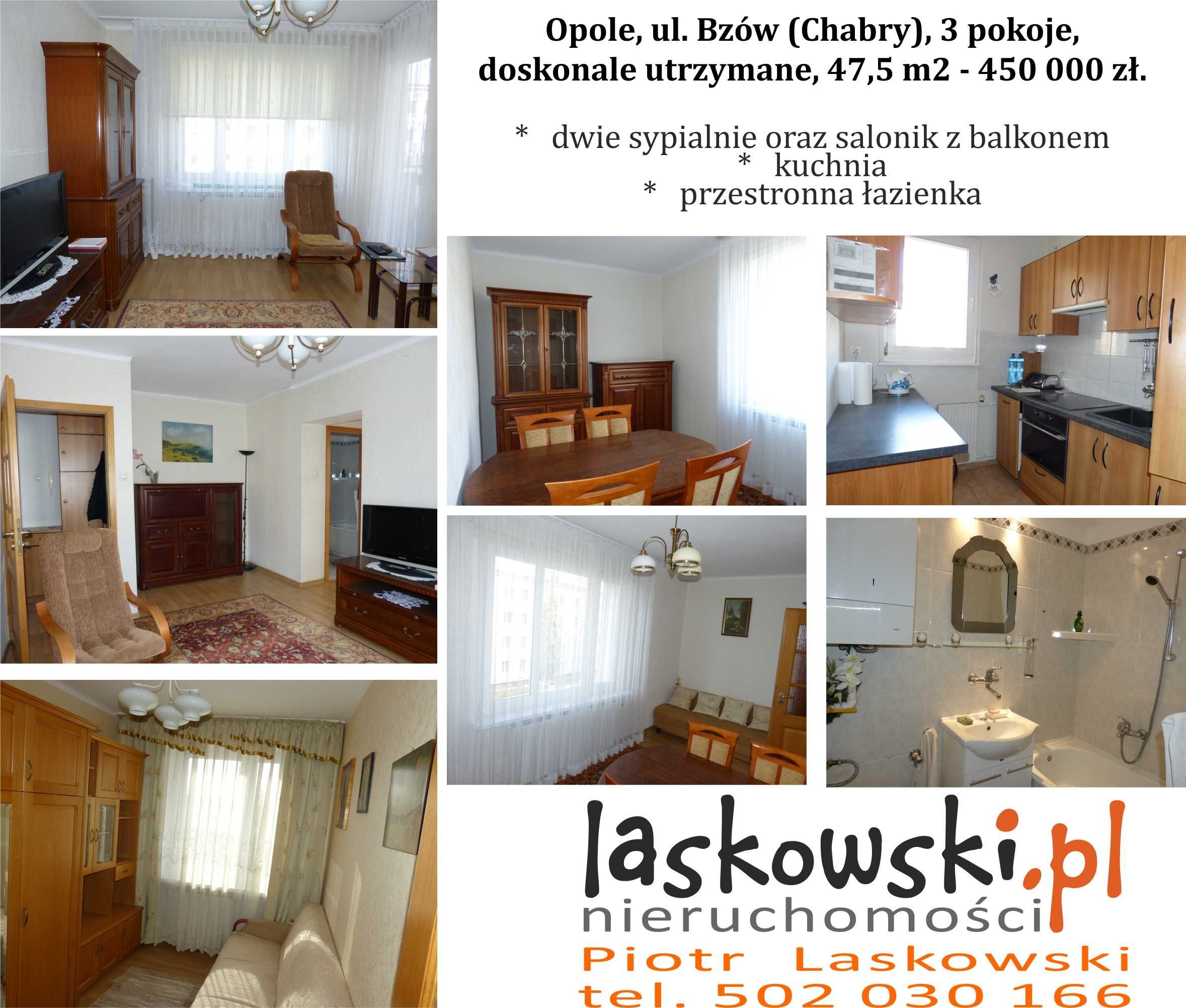 Opole, ul. Bzów 3pkł, 47m2