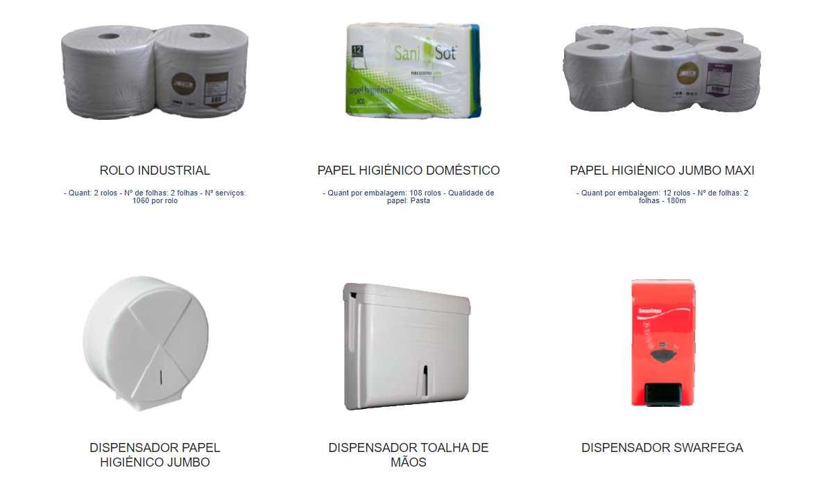 Produtos e Equipamentos de Limpeza