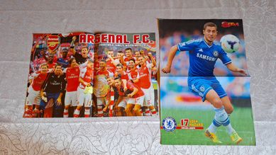 Plakaty Bravo Sport Arsenal F.C., Hazard, Borussia Dortmund, Iniesta