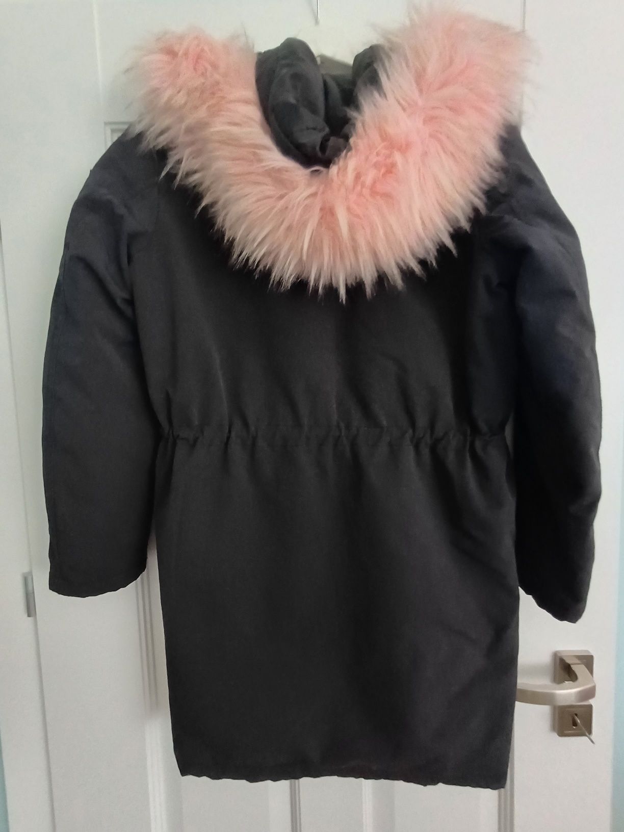 Płaszcz czarny parka sinsay r.36