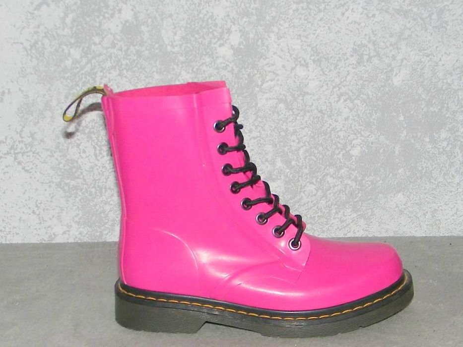 Dr.MARTENS DRENCH - Gumowe Fuksja - rozm. 39 - JAK NOWE !!!