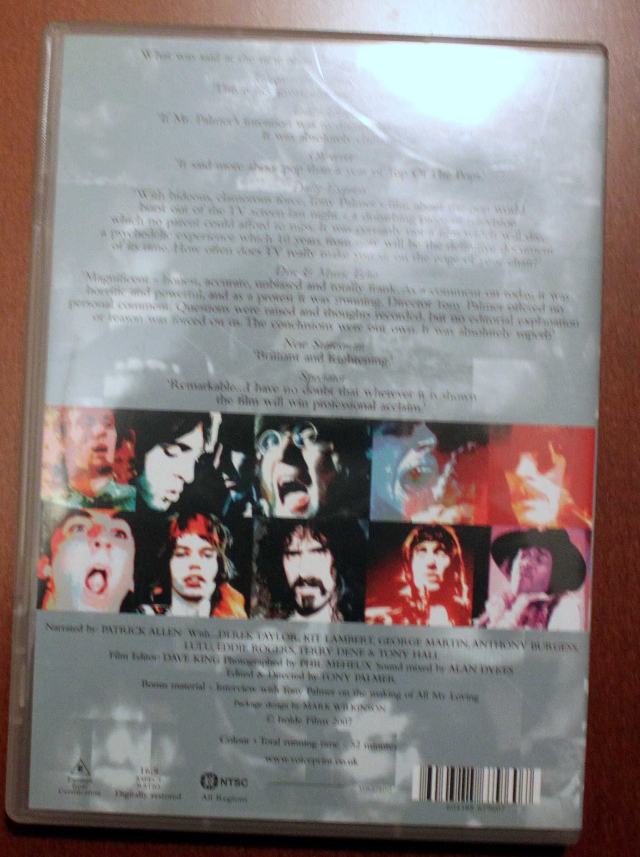 All My Loving DVD Tony Palmer Beatles Zappa Pink Floyd Hendrix