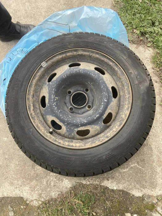 Praktycznie 4x nowe opony 24r zimowe DĘBICA wraz z felgami 4x108 OKAZA