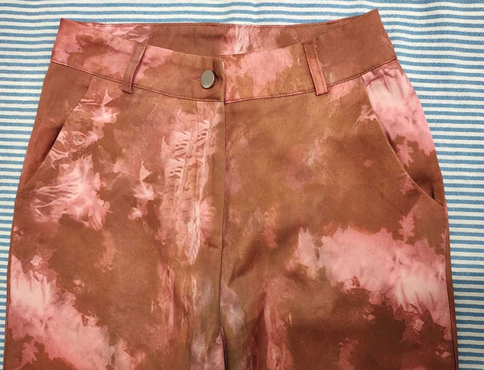 Spodnie w stylu boho hippi alternatywa unikat abstract art party