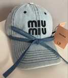 Czapka z daszkiem damska Miu Miu Jeans Hit