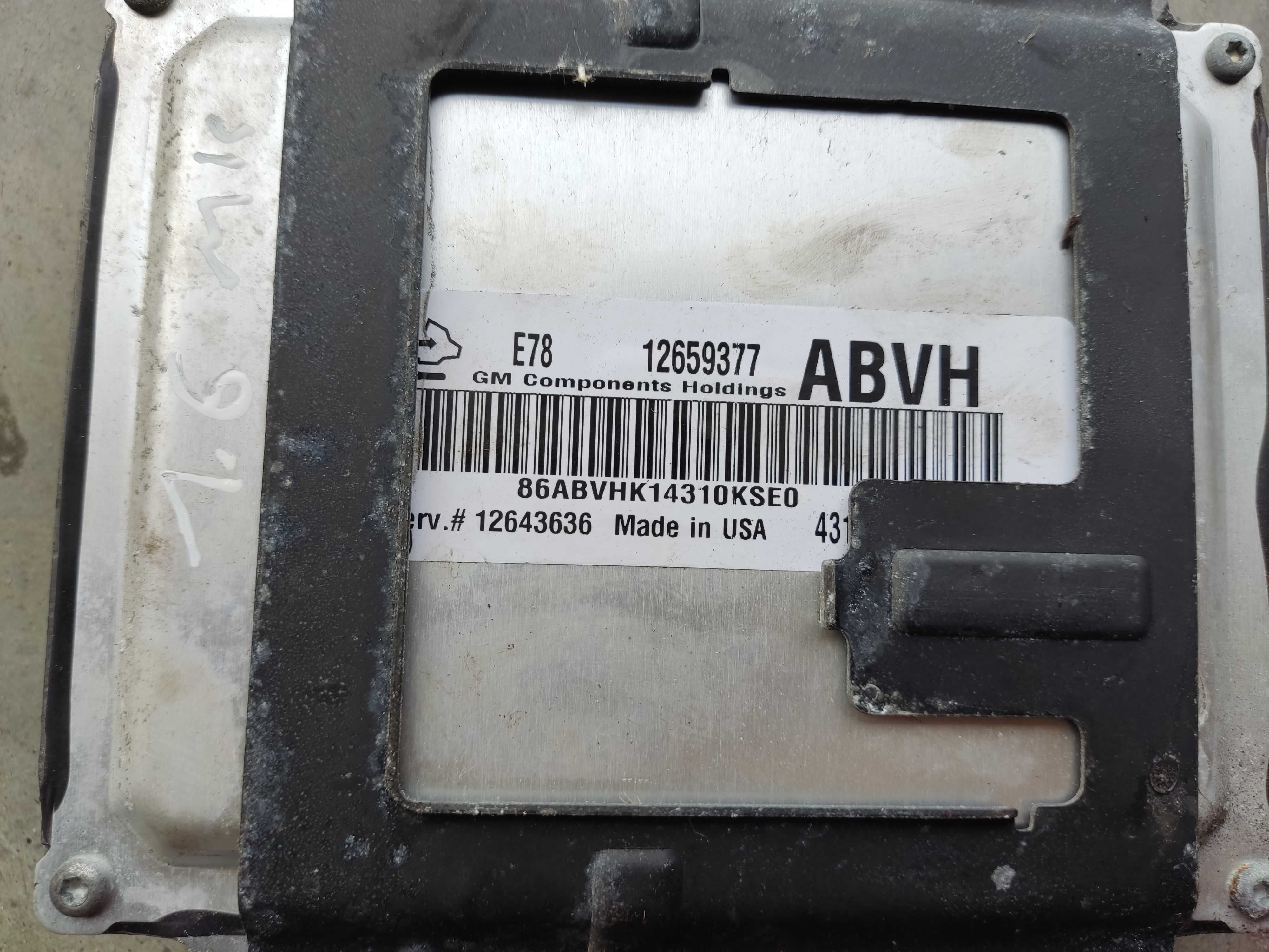 Opel Mokka 1.6 115 KM A16XER sterownik komputer silnika ABVH