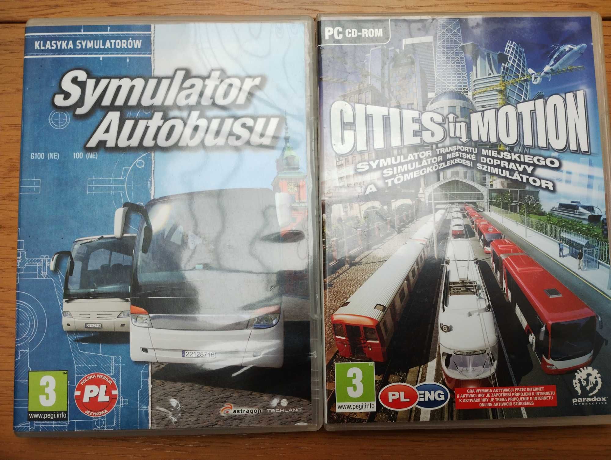 2 gry PC Symulator autobusu i Cities in Motion