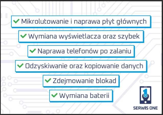 Serwis One | Naprawa telefonów | iPhone Samsung Xiaomi Apple | GSM