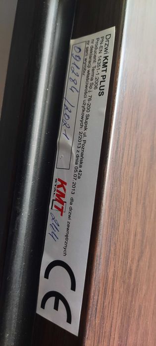 Drzwi zewnętrzne powystawowe