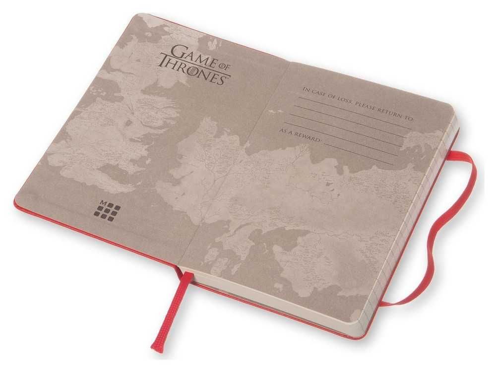 Notatnik w linie A6 - Moleskine - Game Of Thrones, czerwony