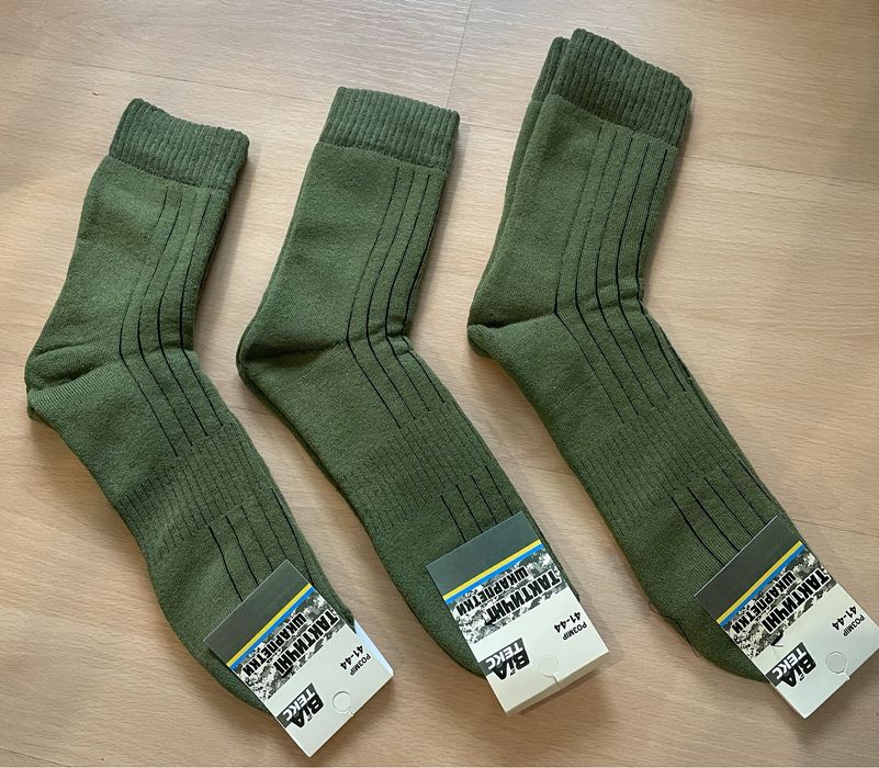Тактичні зимові шкарпетки олива ЗСУ 41-44р шкарпетки військові теплі
