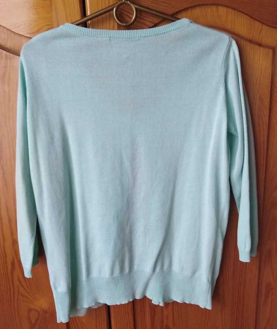 Sweter damski rozpinany, miętowy.  Reserved, rozmiar 38/M