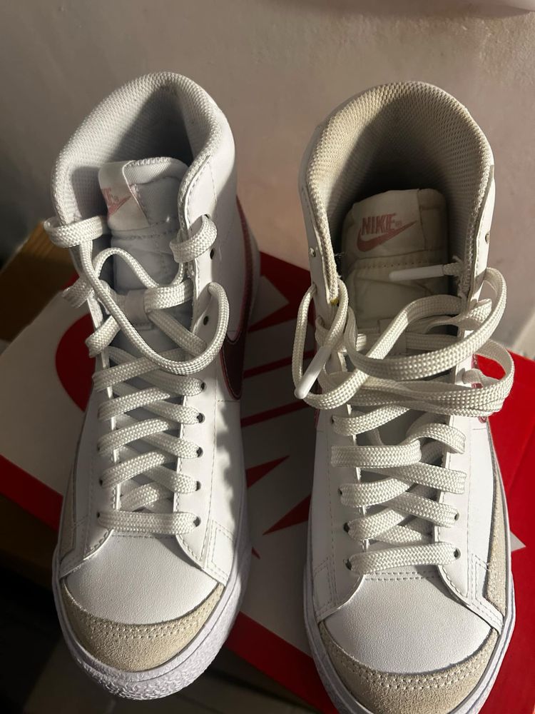 Buty sneakersy trampki Nike Blazer MID ‘77 skórzane za kostkę