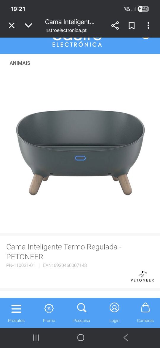 Cama GATO inteligente PETONNER NOVO