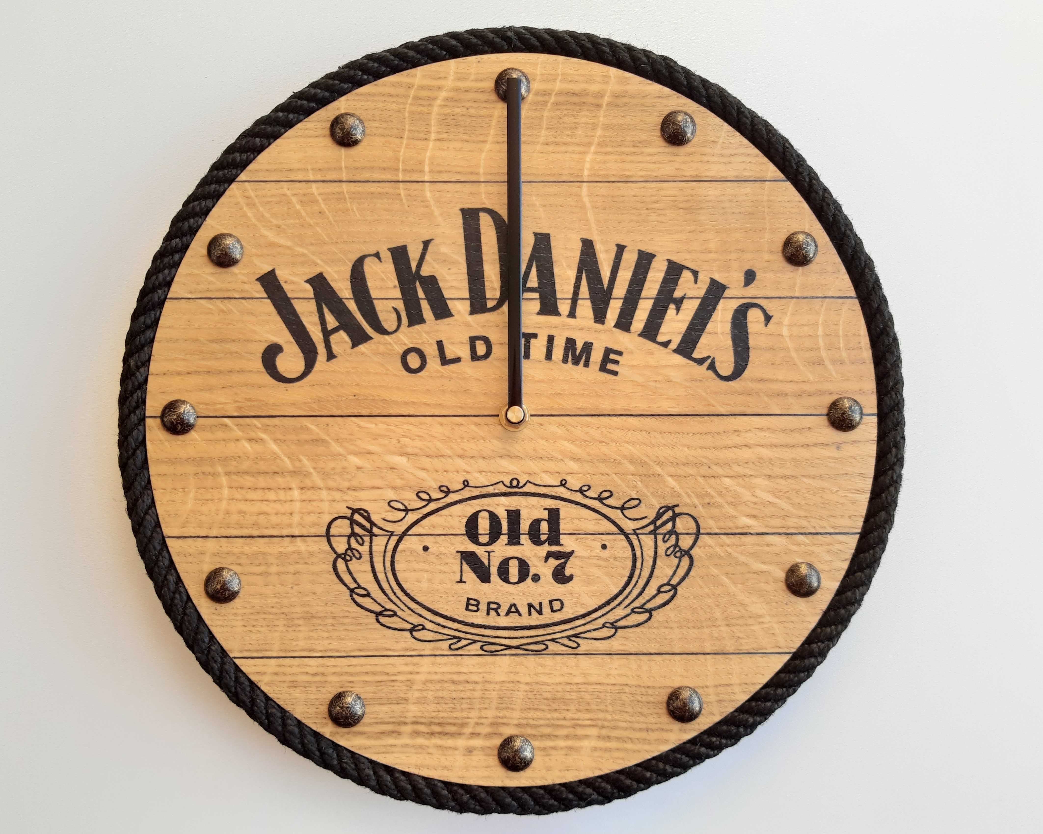 Jack Daniels Prezent dla mężczyzny. DUŻY zegar w stylu Jack Daniels