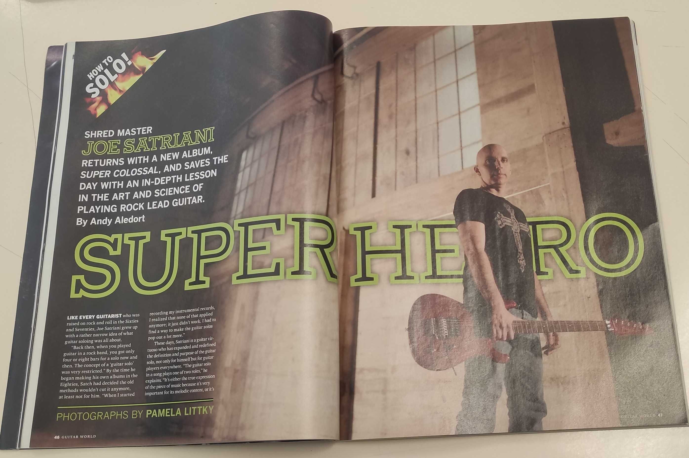 Revista Guitar World, Abril 2006 - Joe Satriani