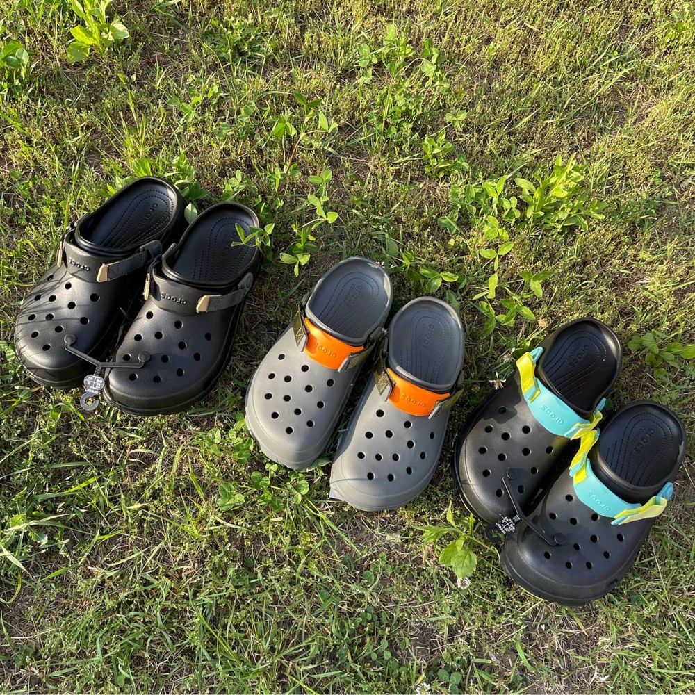 Оригінальні Crocs All Terrain Clog, нові чорні шльопанці, розмір 42-55