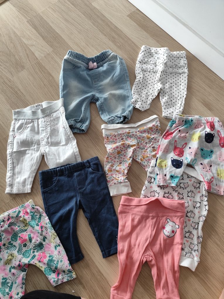 Spodnie legginsy dziewczynka rozmiar 56