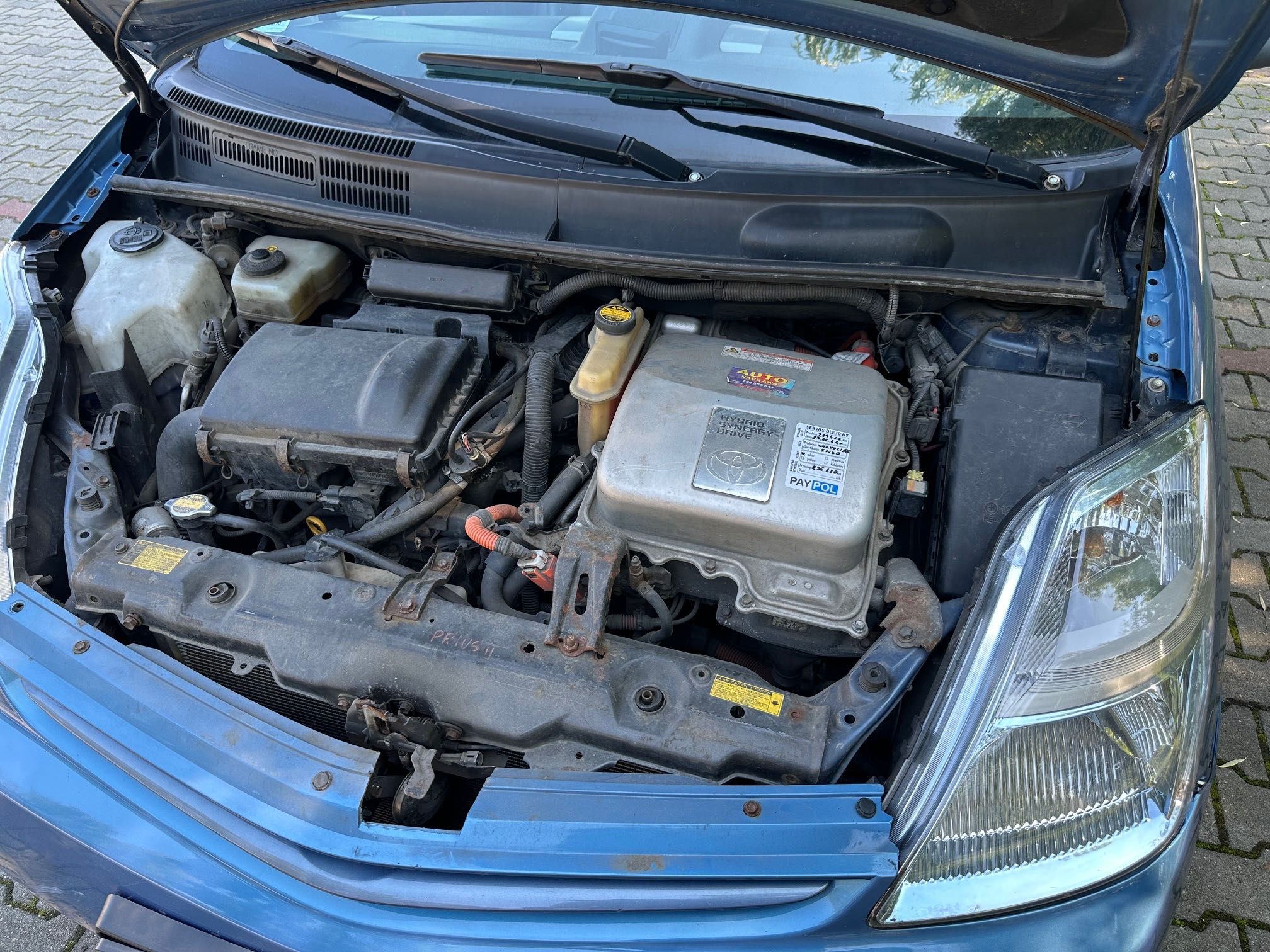 Toyota Prius II 1.5 HYBRYDA + GAZ Skóry, klima, radio, świeże OC i PT!