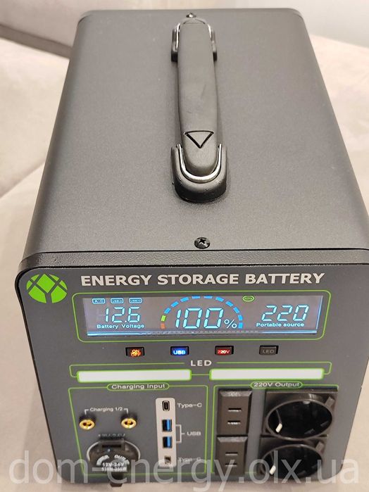 Портативная зарядная станция 600Вт Energy Storage 600W электростанция